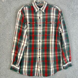 Polo Sport Ralph Lauren Men’s Plaid Heavyweight Flannel Button up shirt size S